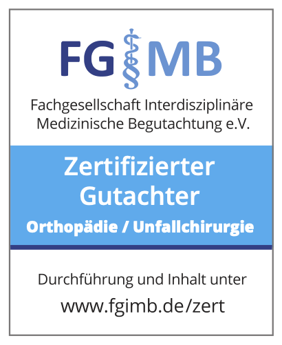 Zertifiziertes Mitglied Unfallchirurgie und Orthopädie